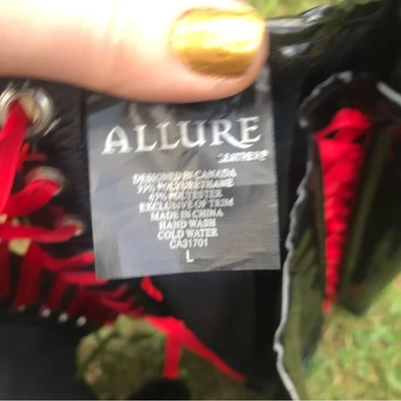 Y2K Goth Shiny Lace Up Waist Cincher - Picture 3 of 3